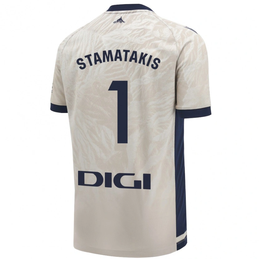 Danxen Niño Camiseta Dimitrios Stamatakis #1 Gris Claro 2ª Equipación 2024/25 La Camisa