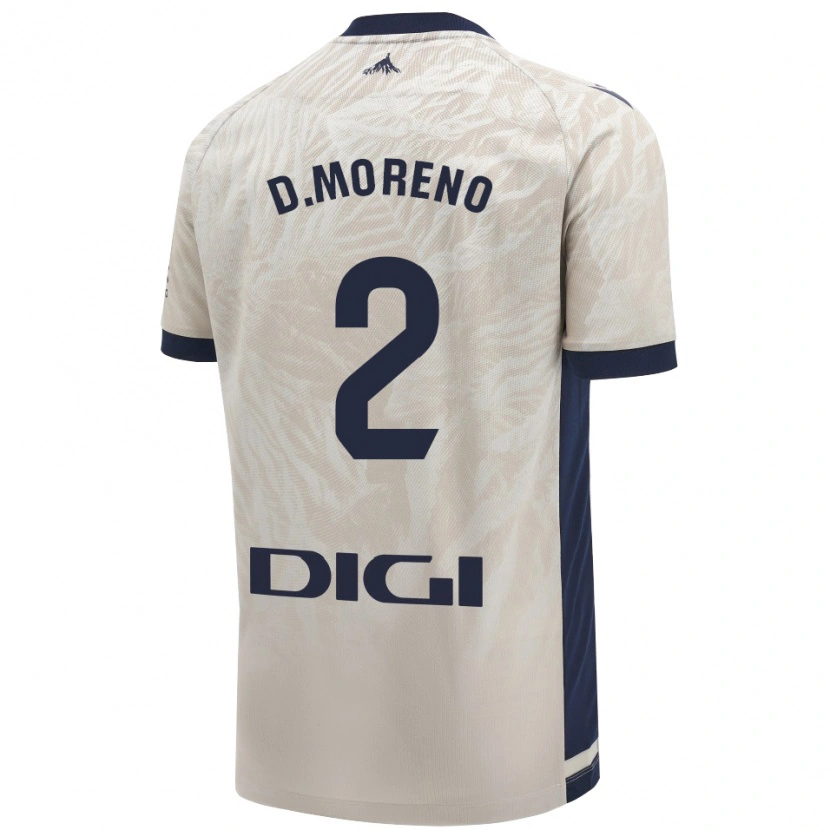 Danxen Niño Camiseta Diego Moreno #2 Gris Claro 2ª Equipación 2024/25 La Camisa