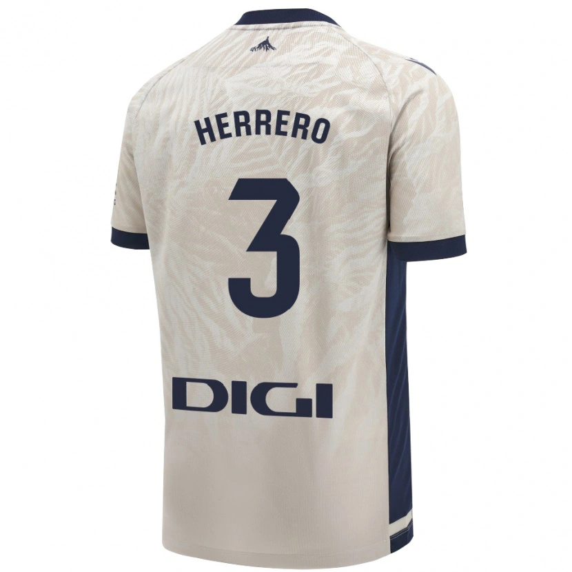 Danxen Niño Camiseta Toni Herrero #3 Gris Claro 2ª Equipación 2024/25 La Camisa