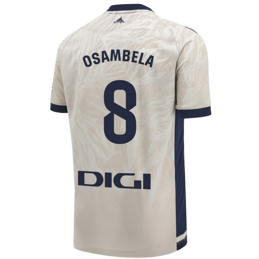 Danxen Niño Camiseta Asier Osambela #8 Gris Claro 2ª Equipación 2024/25 La Camisa