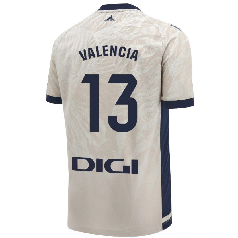 Danxen Niño Camiseta Pablo Valencia #13 Gris Claro 2ª Equipación 2024/25 La Camisa