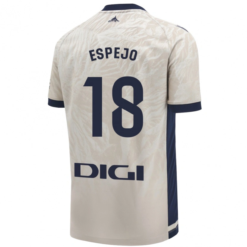 Danxen Niño Camiseta Diego Espejo #18 Gris Claro 2ª Equipación 2024/25 La Camisa