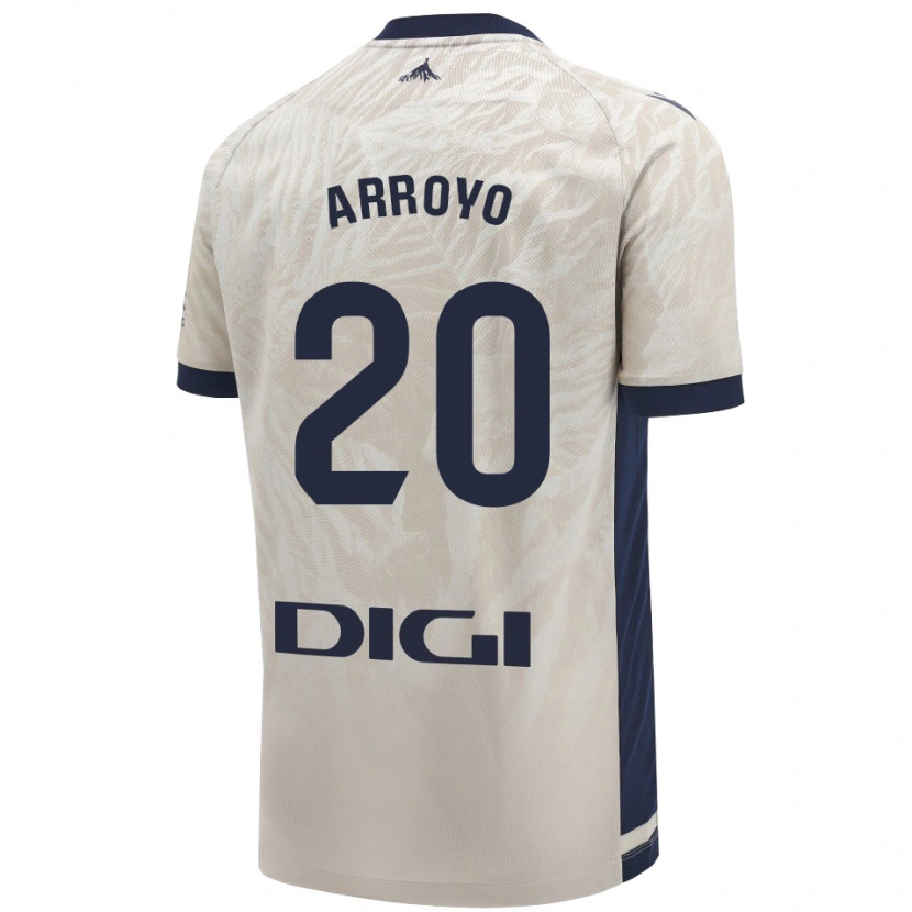 Danxen Niño Camiseta Roberto Arroyo #20 Gris Claro 2ª Equipación 2024/25 La Camisa