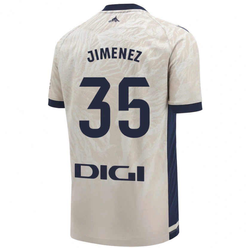 Danxen Niño Camiseta Álex Jimenez #35 Gris Claro 2ª Equipación 2024/25 La Camisa