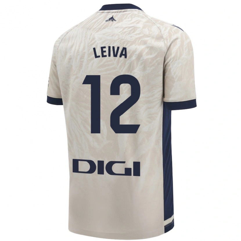 Danxen Niño Camiseta Álvaro Leiva #12 Gris Claro 2ª Equipación 2024/25 La Camisa