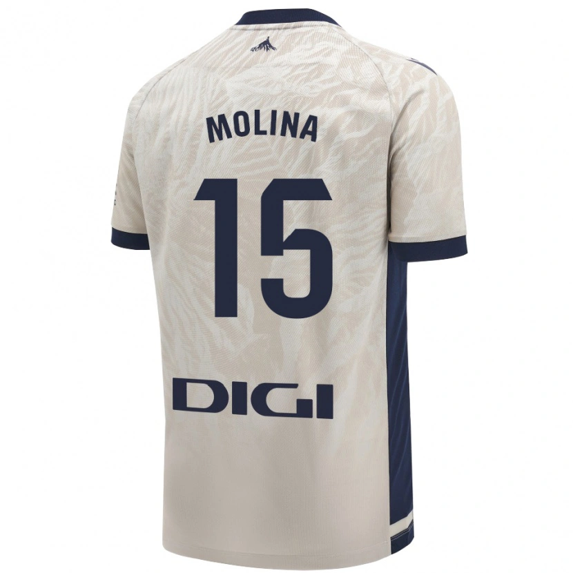 Danxen Niño Camiseta Guillem Molina #15 Gris Claro 2ª Equipación 2024/25 La Camisa