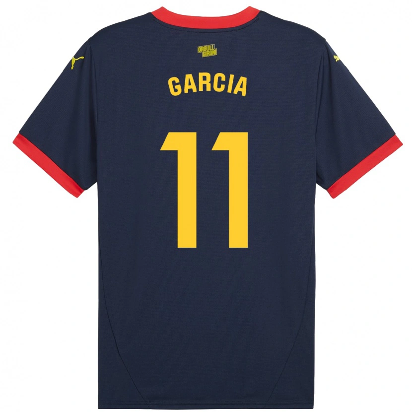 Danxen Niño Camiseta Jastin García #11 Azul Marino Rojo 2ª Equipación 2024/25 La Camisa