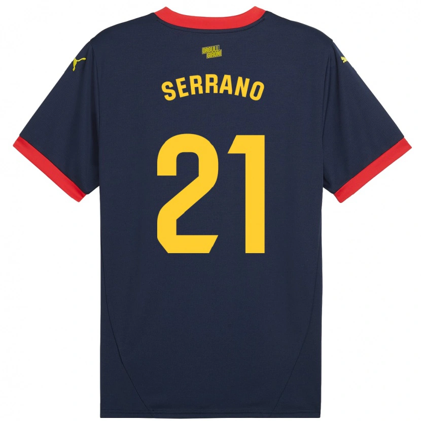 Danxen Niño Camiseta Ot Serrano #21 Azul Marino Rojo 2ª Equipación 2024/25 La Camisa