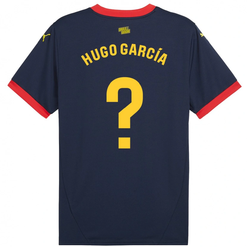 Danxen Niño Camiseta Hugo García #0 Azul Marino Rojo 2ª Equipación 2024/25 La Camisa