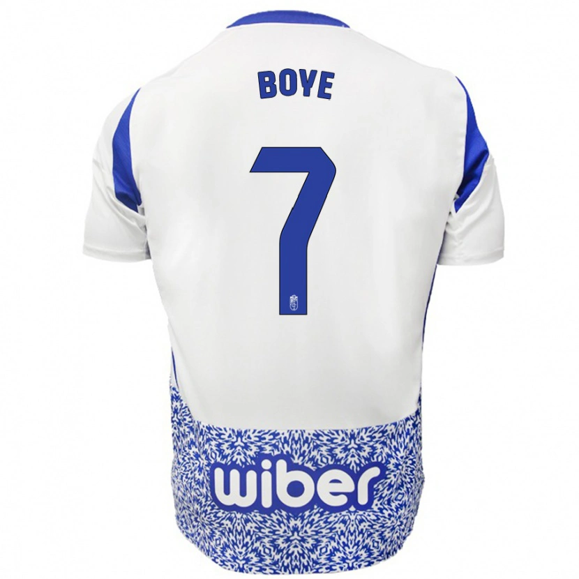 Danxen Niño Camiseta Lucas Boyé #7 Blanco Azul 2ª Equipación 2024/25 La Camisa