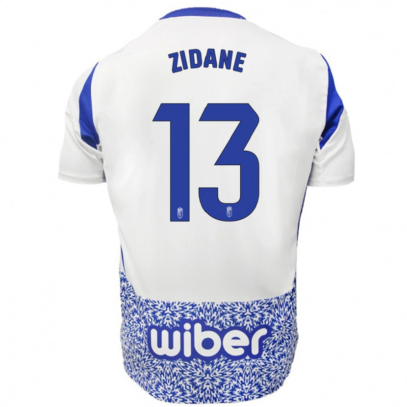 Danxen Niño Camiseta Luca Zidane #13 Blanco Azul 2ª Equipación 2024/25 La Camisa