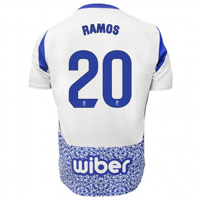 Danxen Niño Camiseta Lucía Ramos #20 Blanco Azul 2ª Equipación 2024/25 La Camisa