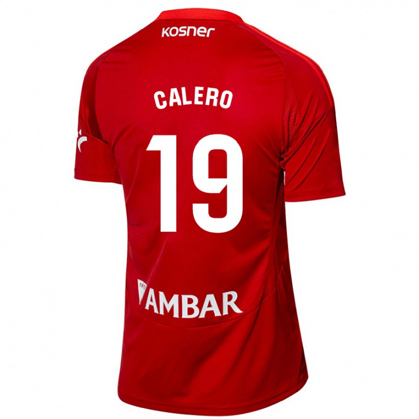 Danxen Niño Camiseta Iván Calero #19 Blanco Azul 2ª Equipación 2024/25 La Camisa