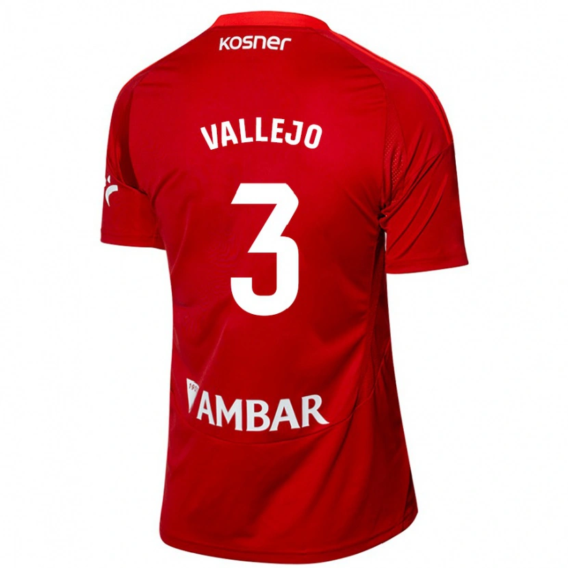 Danxen Niño Camiseta Jaime Vallejo #3 Blanco Azul 2ª Equipación 2024/25 La Camisa