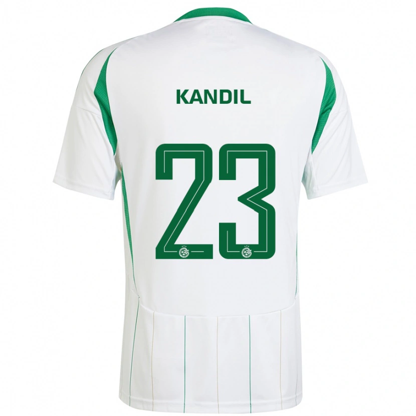 Danxen Niño Camiseta Maor Kandil #23 Blanco Verde 2ª Equipación 2024/25 La Camisa