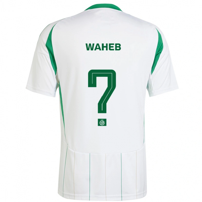 Danxen Niño Camiseta Adir Waheb #0 Blanco Verde 2ª Equipación 2024/25 La Camisa