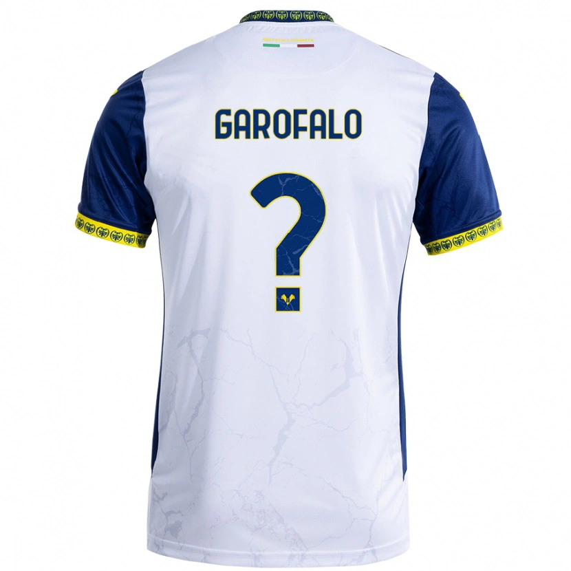 Danxen Niño Camiseta Lorenzo Garofalo #0 Blanco Azul 2ª Equipación 2024/25 La Camisa