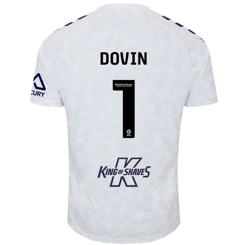 Danxen Niño Camiseta Oliver Dovin #1 Blanco 2ª Equipación 2024/25 La Camisa