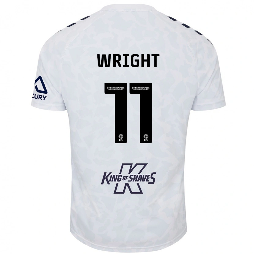 Danxen Niño Camiseta Haji Wright #11 Blanco 2ª Equipación 2024/25 La Camisa