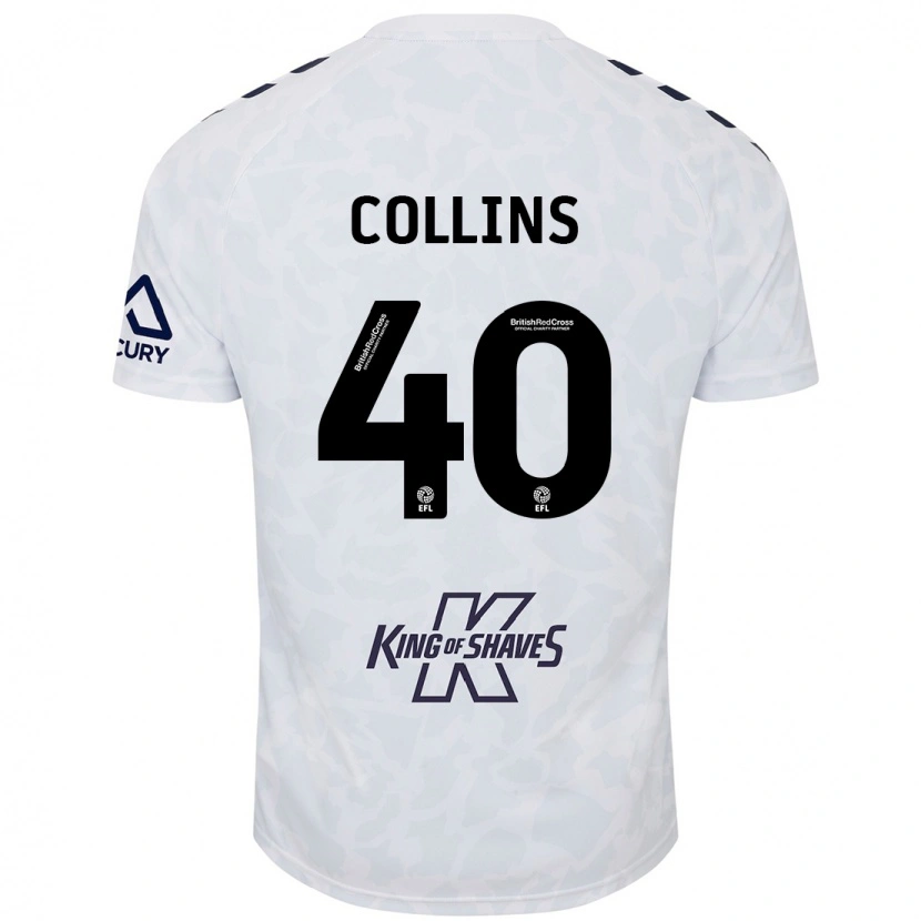 Danxen Niño Camiseta Brad Collins #40 Blanco 2ª Equipación 2024/25 La Camisa