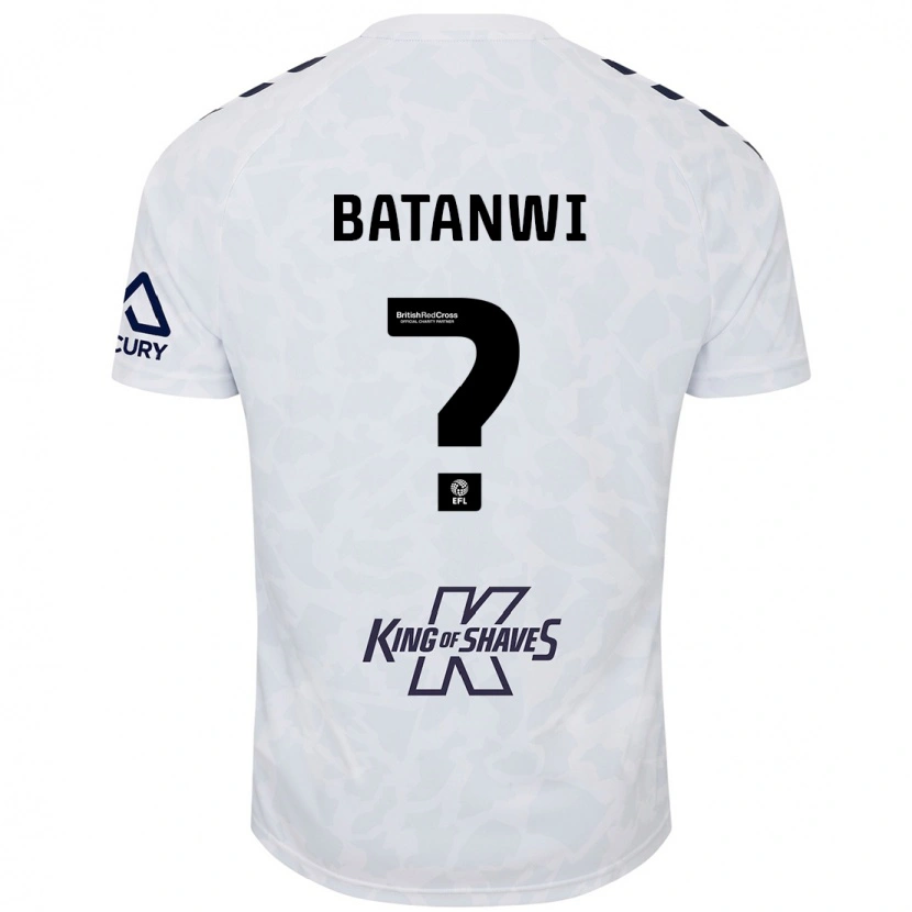 Danxen Niño Camiseta Tristen Batanwi #0 Blanco 2ª Equipación 2024/25 La Camisa