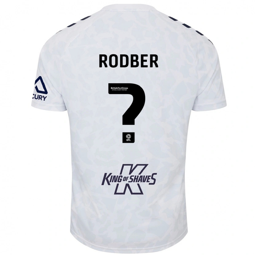 Danxen Niño Camiseta Samuel Rodber #0 Blanco 2ª Equipación 2024/25 La Camisa