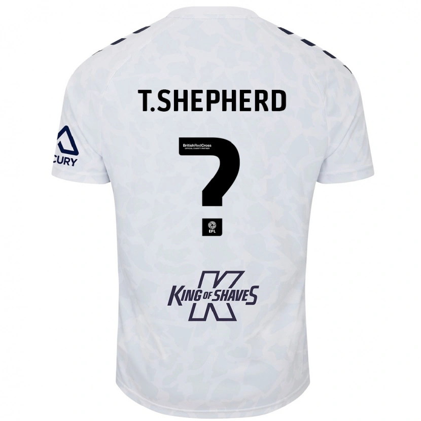 Danxen Niño Camiseta Talon Shepherd #0 Blanco 2ª Equipación 2024/25 La Camisa