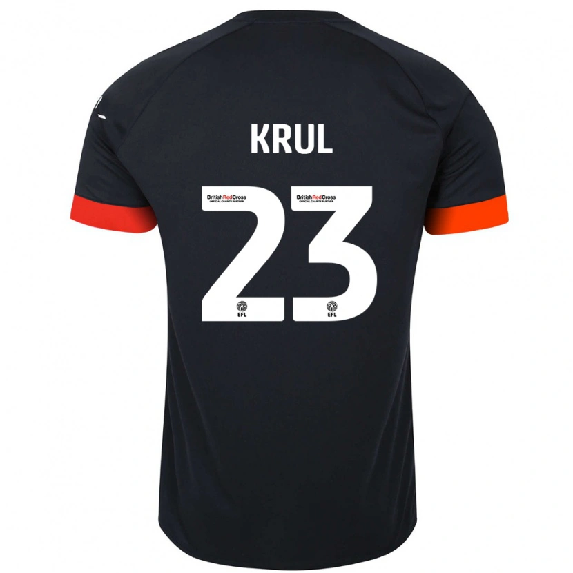 Danxen Niño Camiseta Tim Krul #23 Negro Naranja 2ª Equipación 2024/25 La Camisa