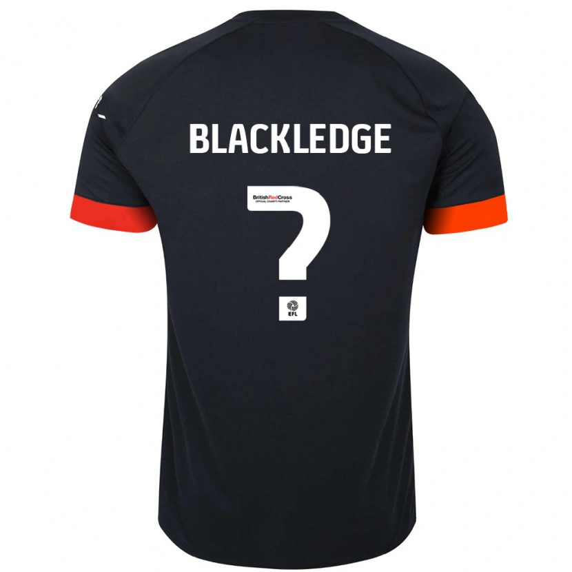 Danxen Niño Camiseta Henry Blackledge #0 Negro Naranja 2ª Equipación 2024/25 La Camisa