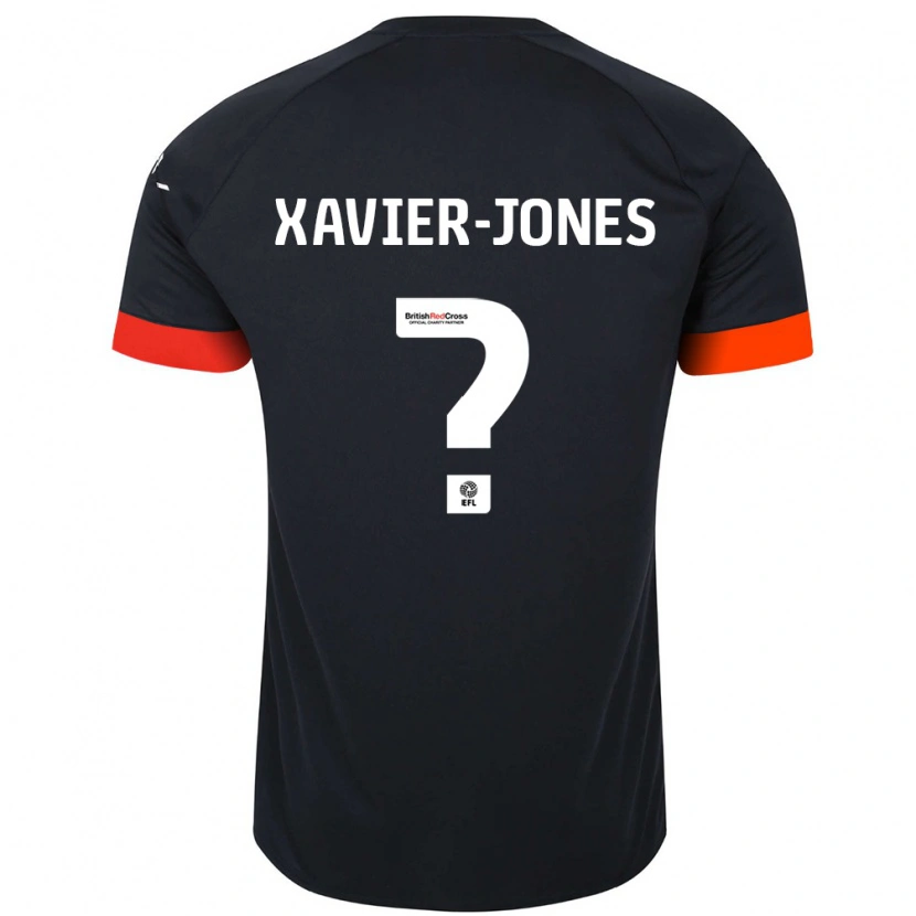 Danxen Niño Camiseta Tate Xavier-Jones #0 Negro Naranja 2ª Equipación 2024/25 La Camisa