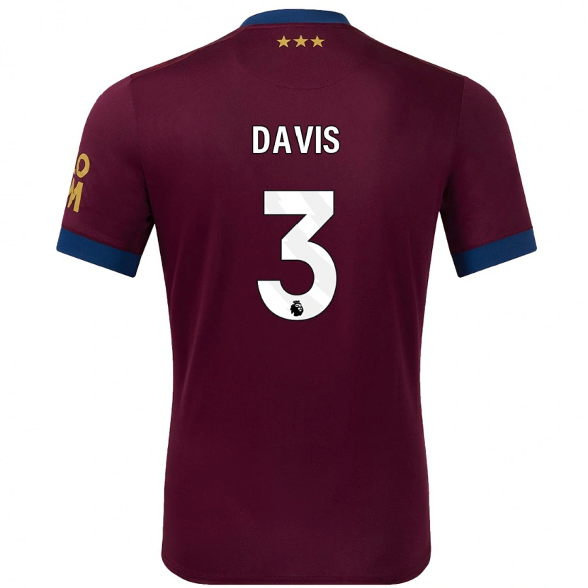 Danxen Niño Camiseta Leif Davis #3 Marrón 2ª Equipación 2024/25 La Camisa