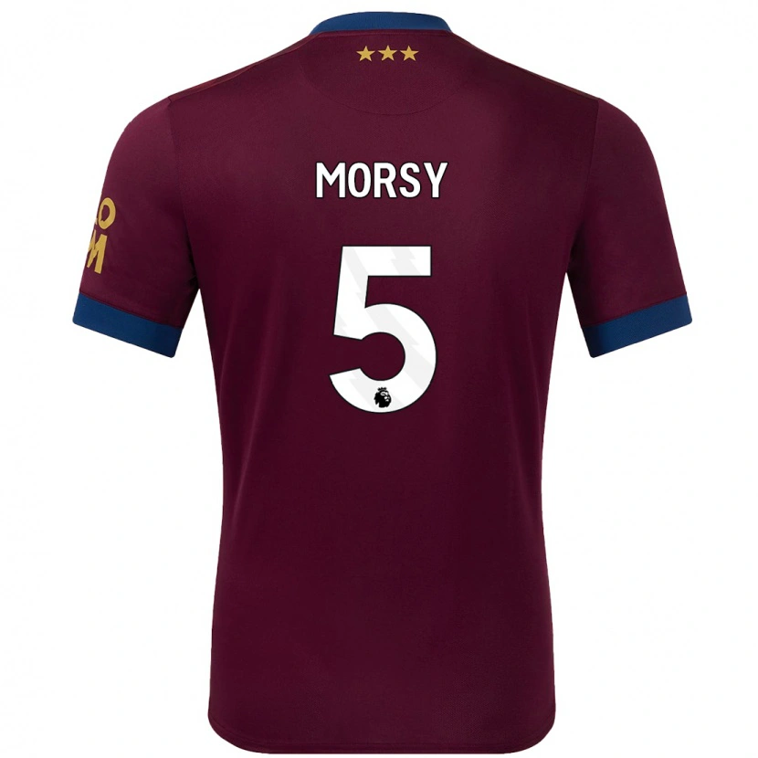 Danxen Niño Camiseta Sam Morsy #5 Marrón 2ª Equipación 2024/25 La Camisa