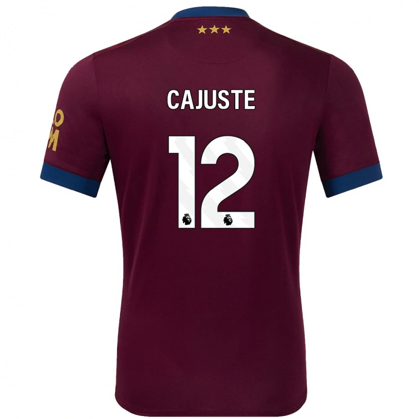 Danxen Niño Camiseta Jens Cajuste #12 Marrón 2ª Equipación 2024/25 La Camisa