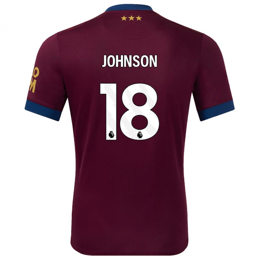 Danxen Niño Camiseta Ben Johnson #18 Marrón 2ª Equipación 2024/25 La Camisa