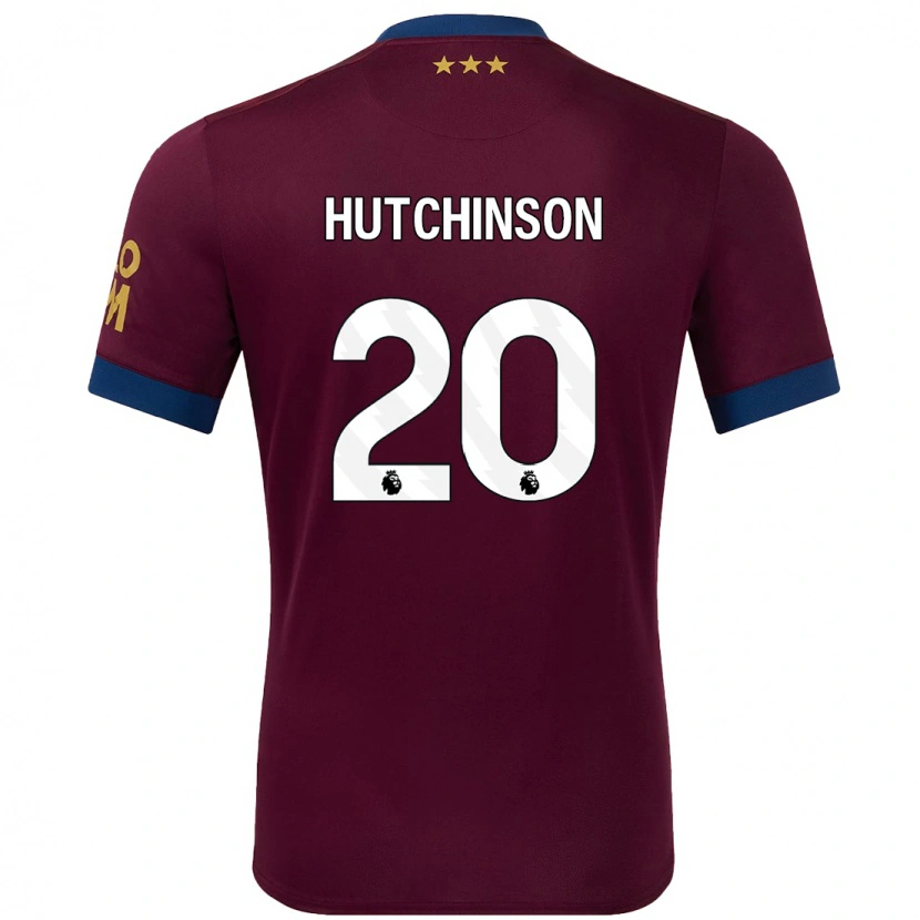 Danxen Niño Camiseta Omari Hutchinson #20 Marrón 2ª Equipación 2024/25 La Camisa