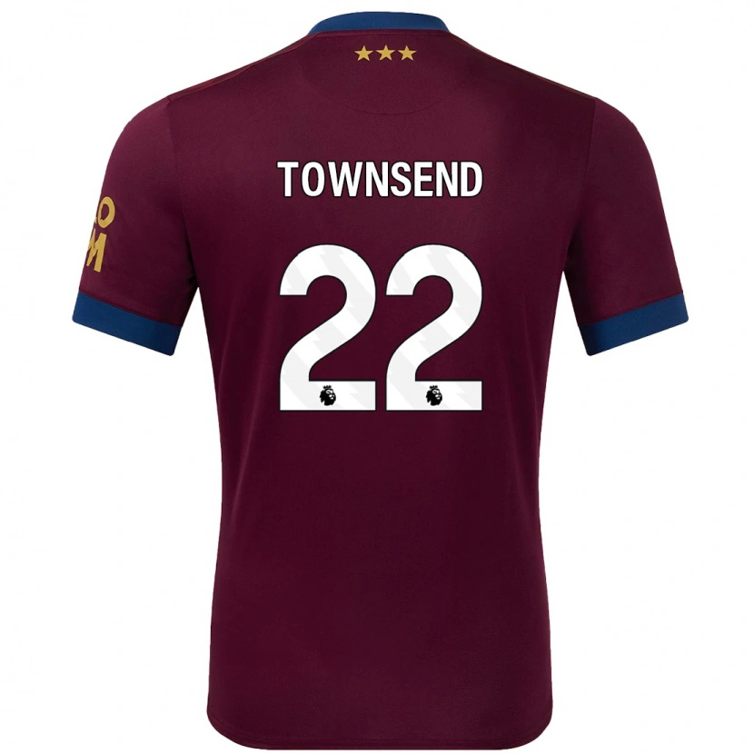 Danxen Niño Camiseta Conor Townsend #22 Marrón 2ª Equipación 2024/25 La Camisa