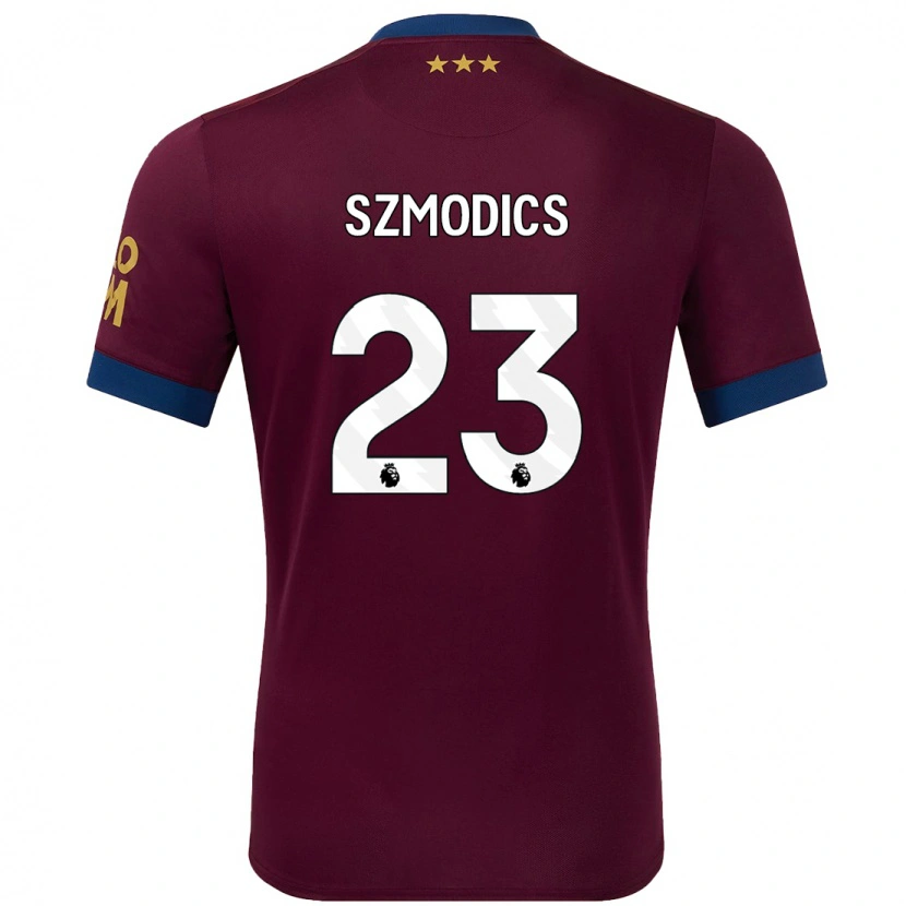 Danxen Niño Camiseta Sammie Szmodics #23 Marrón 2ª Equipación 2024/25 La Camisa