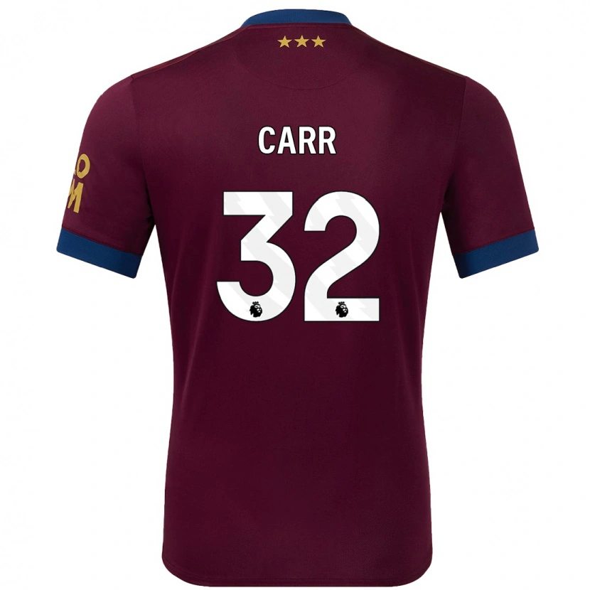 Danxen Niño Camiseta Ryan Carr #32 Marrón 2ª Equipación 2024/25 La Camisa