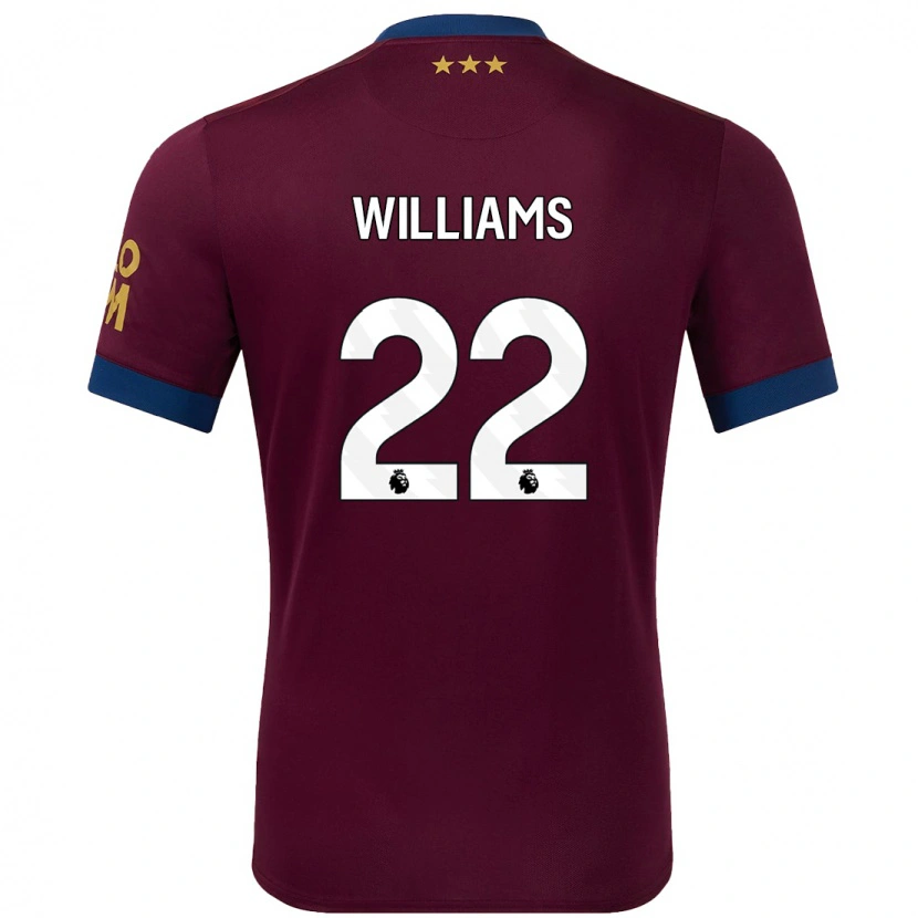 Danxen Niño Camiseta Evie Williams #22 Marrón 2ª Equipación 2024/25 La Camisa