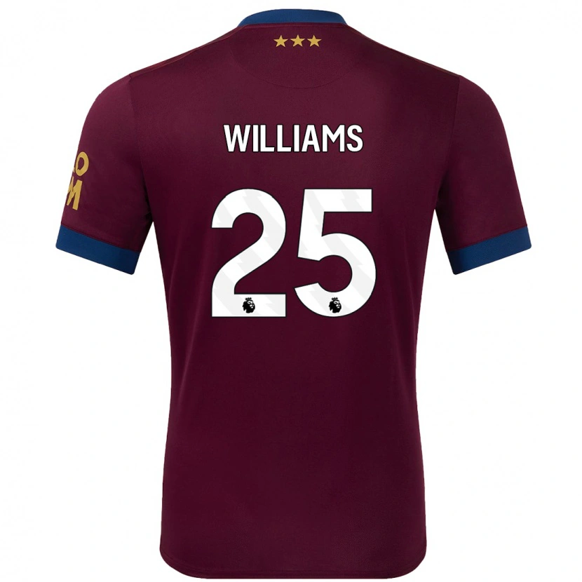 Danxen Niño Camiseta Erin Williams #25 Marrón 2ª Equipación 2024/25 La Camisa