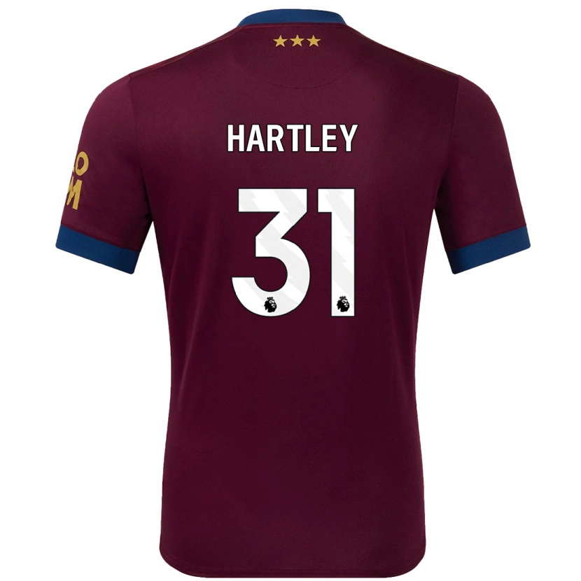 Danxen Niño Camiseta Laura Hartley #31 Marrón 2ª Equipación 2024/25 La Camisa