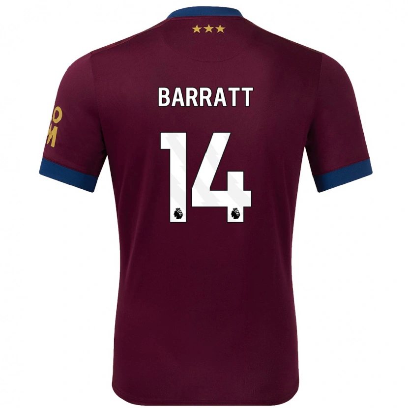 Danxen Niño Camiseta Zoe Barratt #14 Marrón 2ª Equipación 2024/25 La Camisa