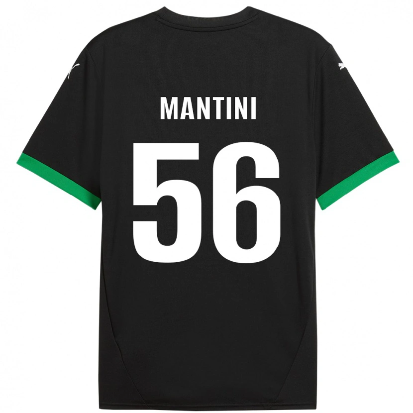 Danxen Hombre Camiseta Raffaele Mantini #56 Negro Verde Oscuro 1ª Equipación 2024/25 La Camisa