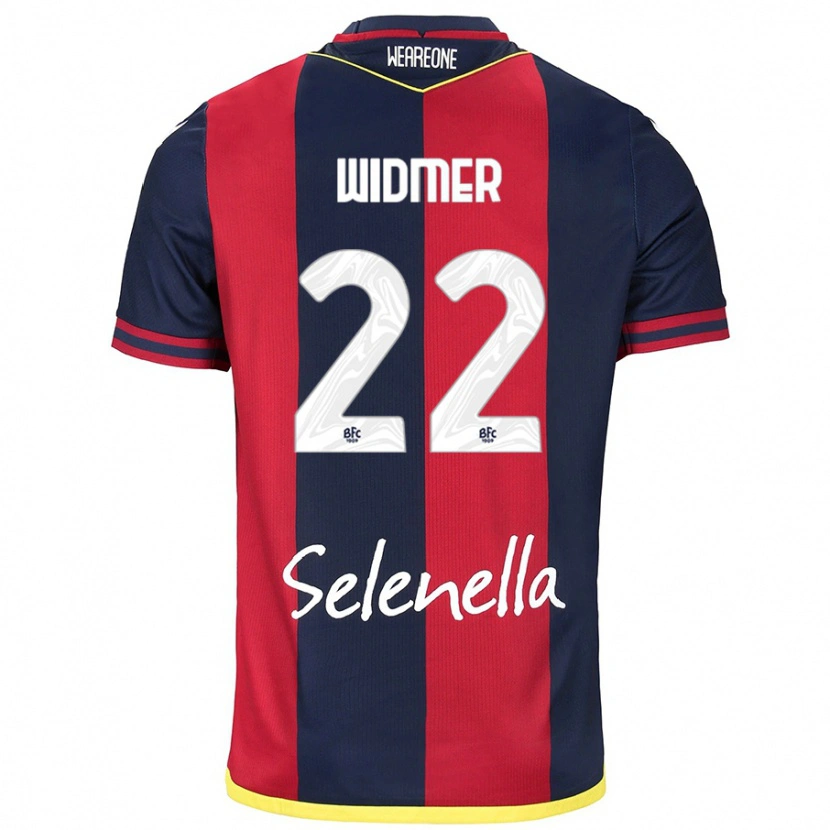 Danxen Hombre Camiseta Renato Widmer D’autilia #22 Rojo Azul Real 1ª Equipación 2024/25 La Camisa