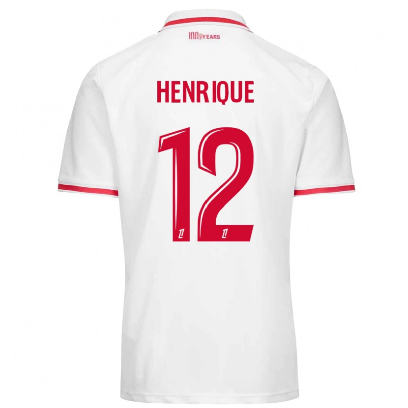 Danxen Hombre Camiseta Caio Henrique #12 Blanco Rojo 1ª Equipación 2024/25 La Camisa