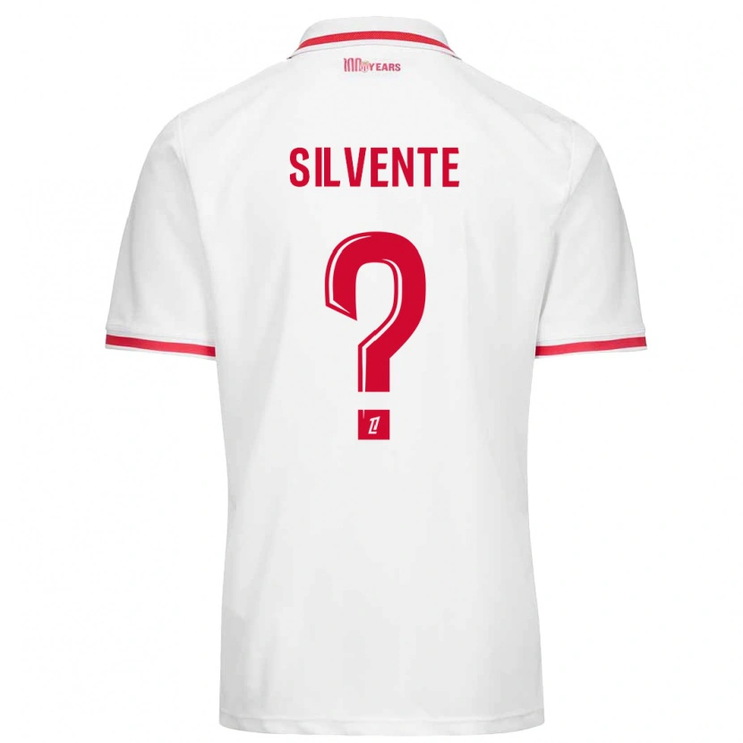 Danxen Hombre Camiseta Joris Silvente #0 Blanco Rojo 1ª Equipación 2024/25 La Camisa