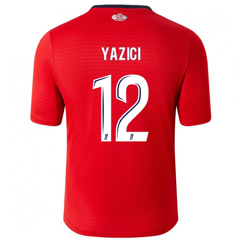 Danxen Hombre Camiseta Yusuf Yazici #12 Rojo Blanco 1ª Equipación 2024/25 La Camisa