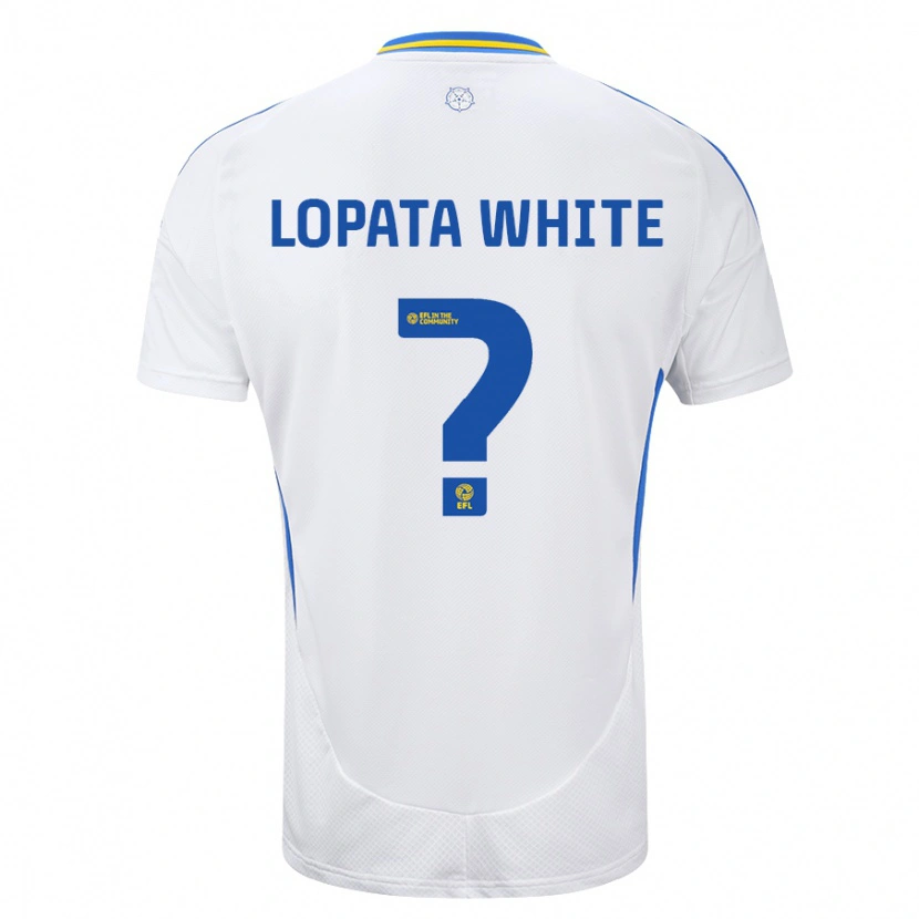 Danxen Hombre Camiseta Reuben Lopata-White #0 Blanco Azul 1ª Equipación 2024/25 La Camisa