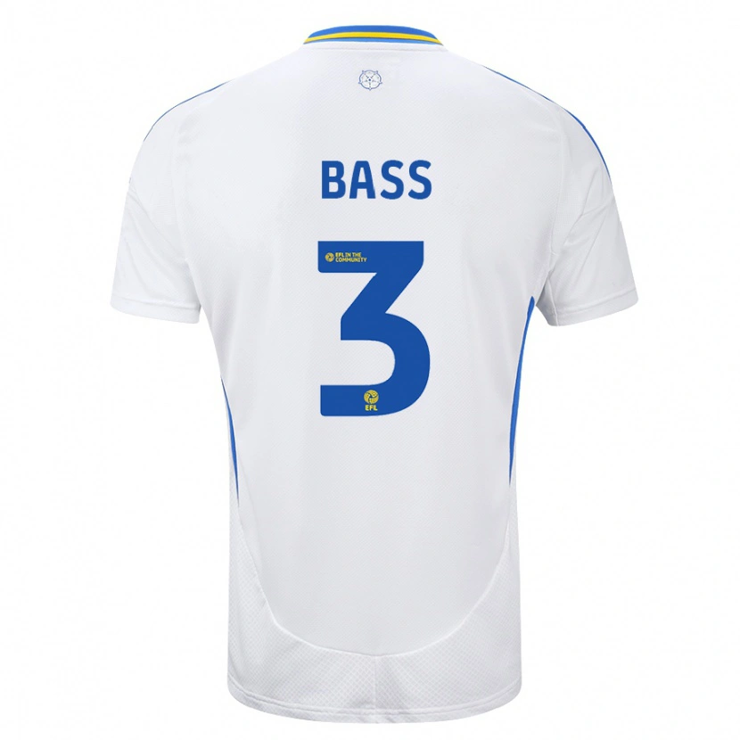 Danxen Hombre Camiseta Rebekah Bass #3 Blanco Azul 1ª Equipación 2024/25 La Camisa