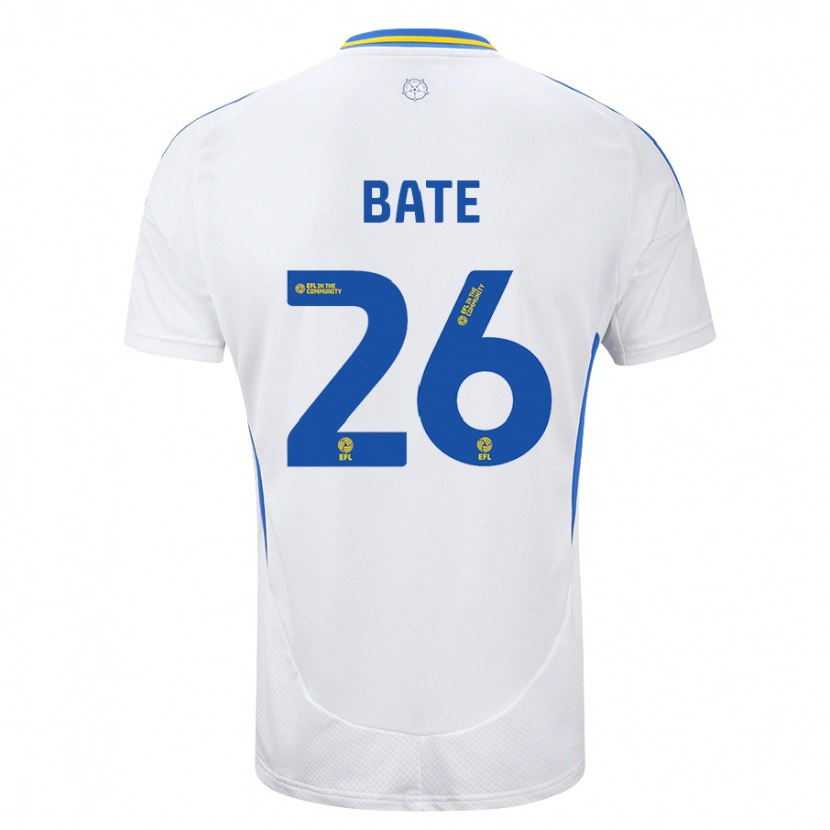 Danxen Hombre Camiseta Lewis Bate #26 Blanco Azul 1ª Equipación 2024/25 La Camisa